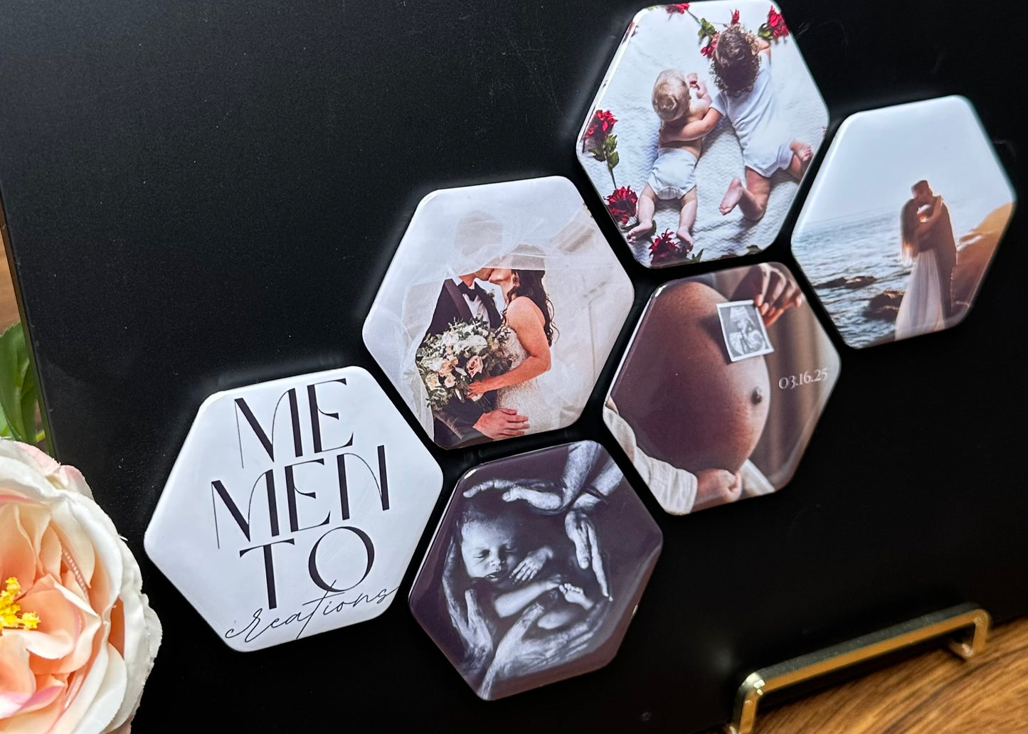 Custom Photo Hexagon Magnets